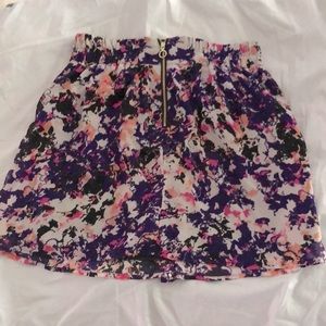 Mixed colour Dynamite Skirt - Size M - gold zipper